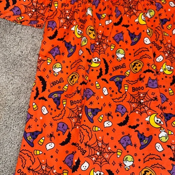 The Children’s Place Halloween Dress 5T NWT Orange Spooky Print - Picture 2 of 5
